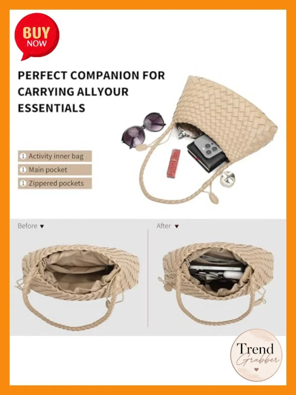 Woven Shoulder Bag Vegan Leather Hobo Tote Handbag Purse